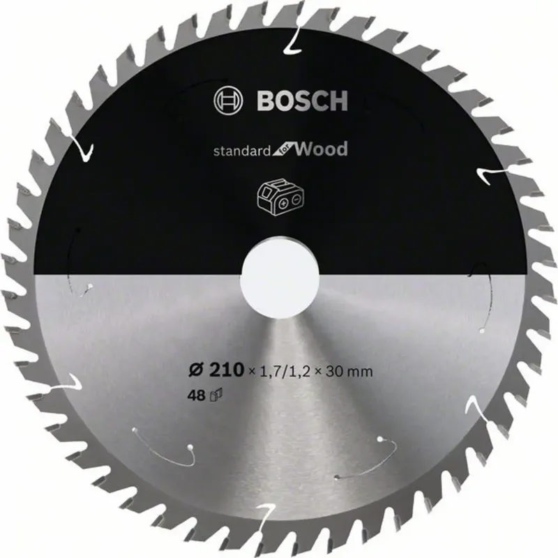 Bosch Accessories 2608837714 2608837714 Lame de scie circulaire au carbure 210 x 30 mm Nombre de dents: 48 1 pc(s) de Bosch Professional – image du produit
