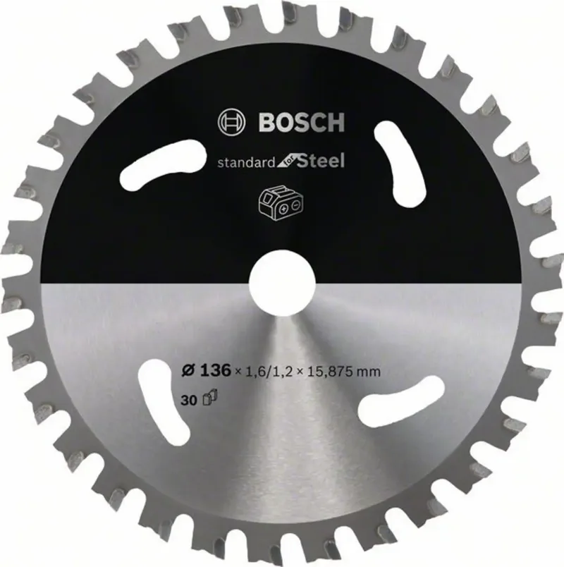 Bosch Accessories 2608837745 2608837745 Lame de scie circulaire 136 x 15 mm Nombre de dents: 30 1 pc(s) de Bosch Professional – image du produit
