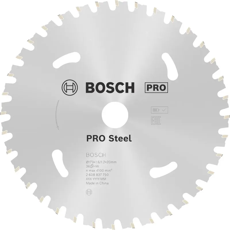 Bosch Accessories 2608837750 2608837750 Lame de scie circulaire 173 x 20 mm Nombre de dents: 36 1 pc(s) de Bosch Professional – image du produit