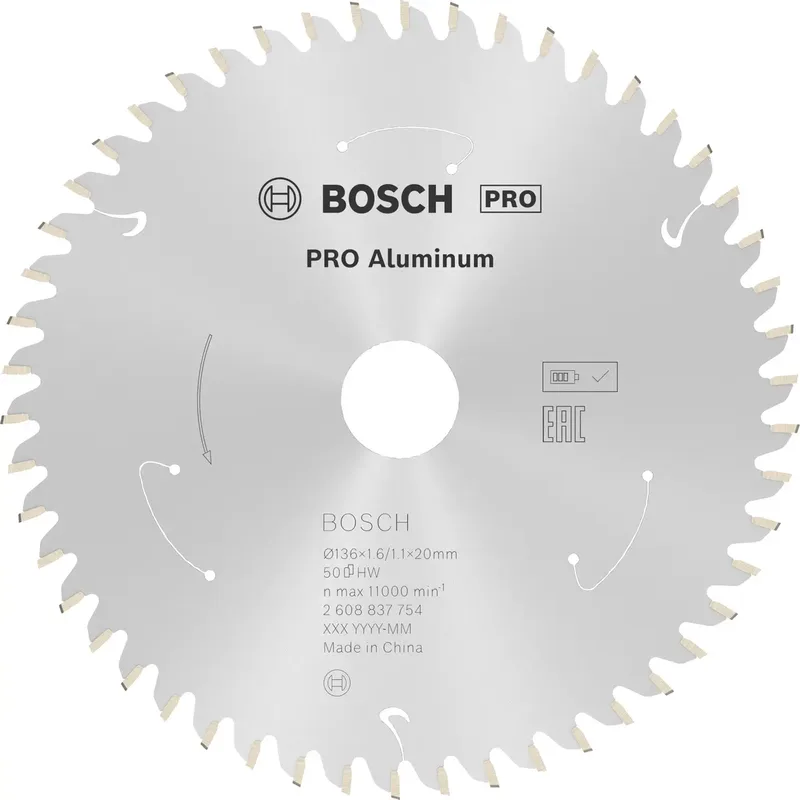 Bosch Accessories 2608837754 2608837754 Kreissägeblatt 136 x 20 mm Zähneanzahl: 50 1 St. von Bosch Professional – Produktbild