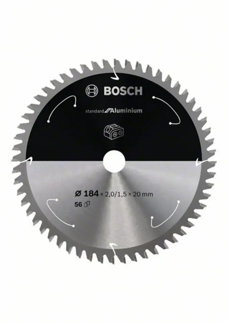 Bosch Accessories 2608837768 2608837768 Lame de scie circulaire 184 x 20 mm Nombre de dents: 56 1 pc(s) de Bosch Professional – image du produit