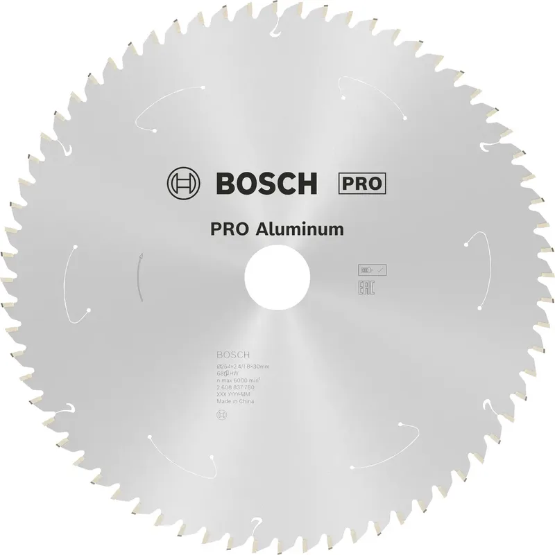 Bosch Accessories 2608837780 2608837780 Lame de scie circulaire 254 x 30 mm Nombre de dents: 68 1 pc(s) de Bosch Professional – image du produit