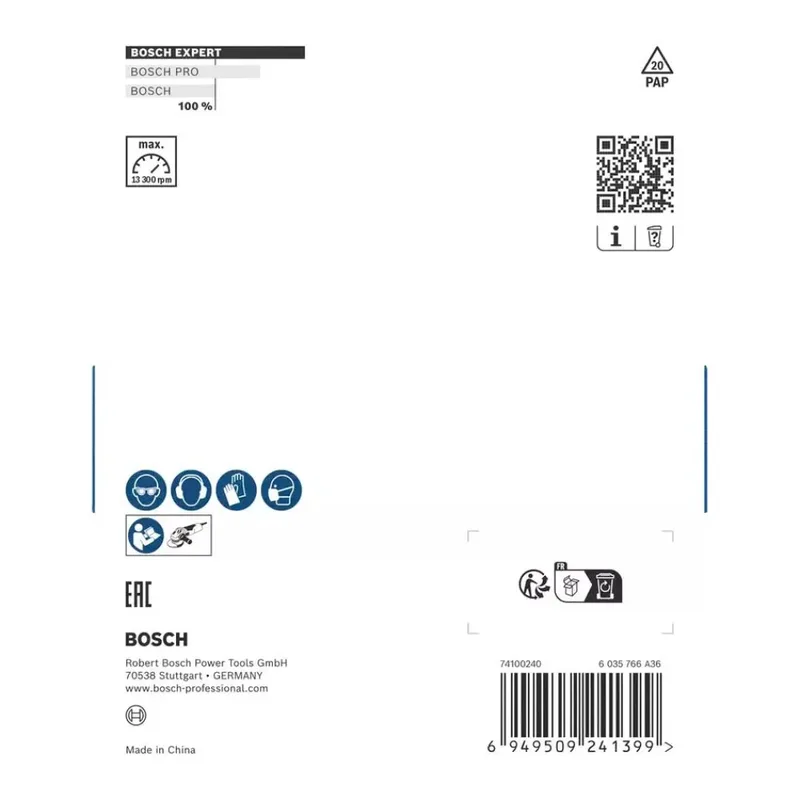 Bosch Accessories 2608901689 Schleifscheibe 1 St. de Bosch Professional – image du produit 3 sur 6