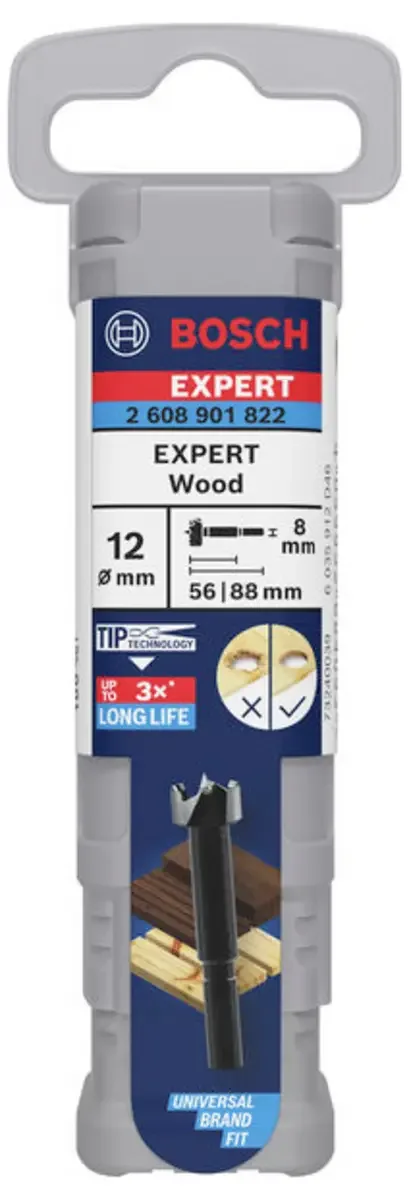 Bosch Accessories 2608901822 Forstnerbohrer 12 mm Gesamtlänge 88 mm 1 St. von Bosch Professional – Produktbild 3 von 3