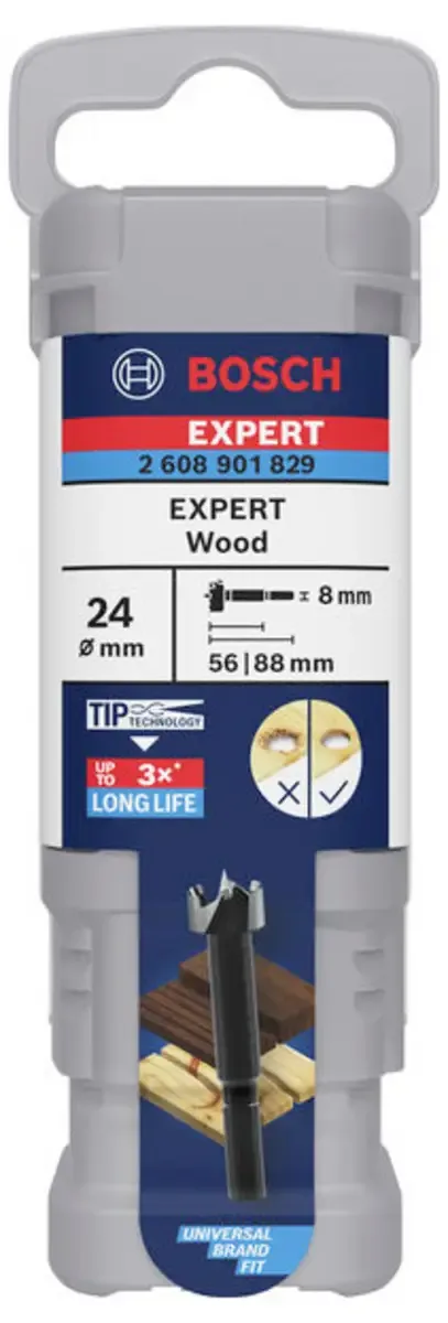 Bosch Accessories 2608901829 Forstnerbohrer 24 mm Gesamtlänge 88 mm 1 St. von Bosch Professional – Produktbild 3 von 3