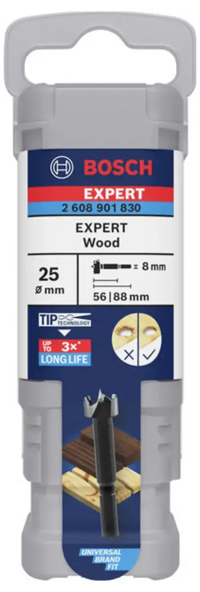 Bosch Accessories 2608901830 Forstnerbohrer 25 mm Gesamtlänge 88 mm 1 St. von Bosch Professional – Produktbild 3 von 3