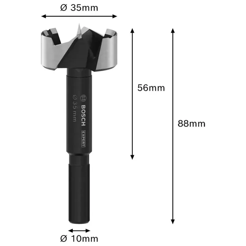 Bosch Accessories 2608901837 Forstnerbohrer 35 mm Gesamtlänge 88 mm 1 St. de Bosch Professional – image du produit 3 sur 6