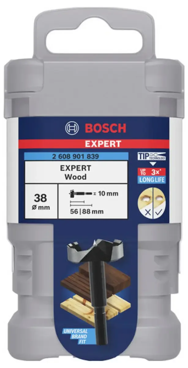 Bosch Accessories 2608901839 Forstnerbohrer 38 mm Gesamtlänge 88 mm 1 St. von Bosch Professional – Produktbild 3 von 3