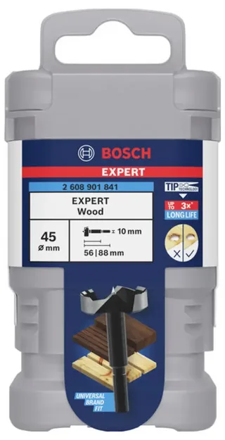 Bosch Accessories 2608901841 Forstnerbohrer 45 mm Gesamtlänge 88 mm 1 St. von Bosch Professional – Produktbild 3 von 3