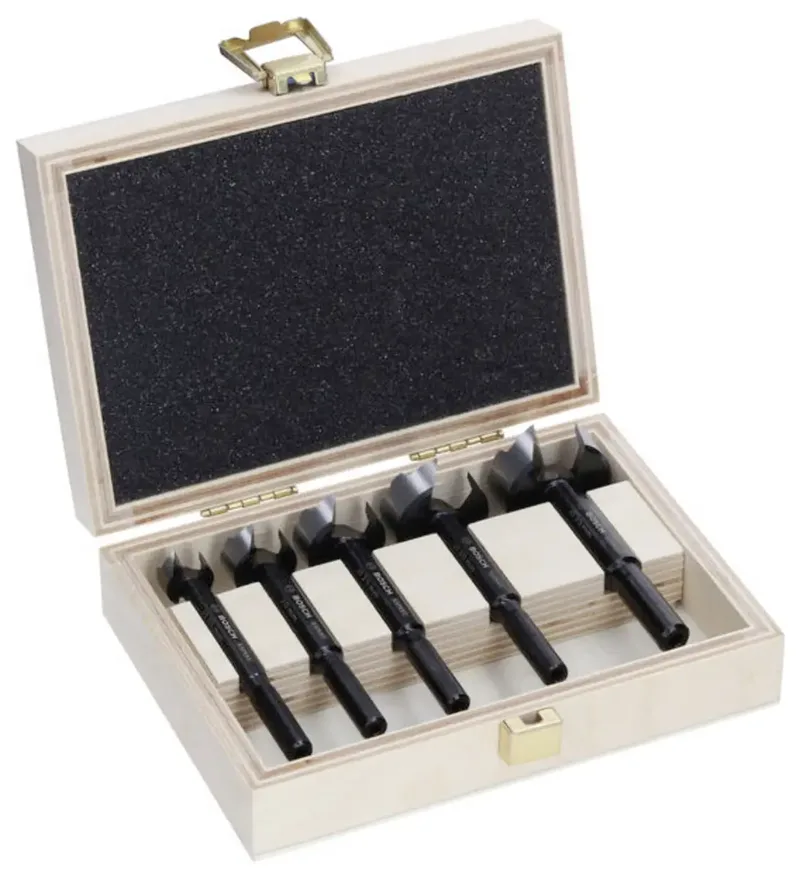 Bosch Accessories 2608901843 Forstnerbohrer-Set 15 mm, 20 mm, 25 mm, 30 mm, 35 mm 1 St. de Bosch Professional – image du produit 1 sur 6