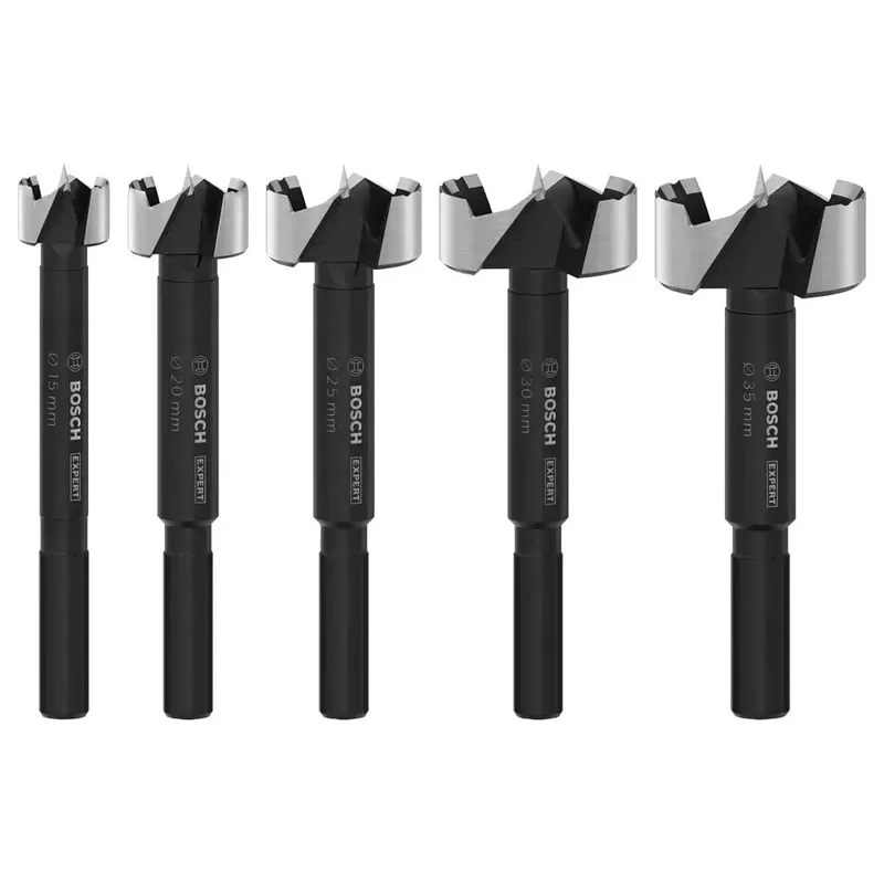 Bosch Accessories 2608901843 Forstnerbohrer-Set 15 mm, 20 mm, 25 mm, 30 mm, 35 mm 1 St. de Bosch Professional – image du produit 2 sur 6