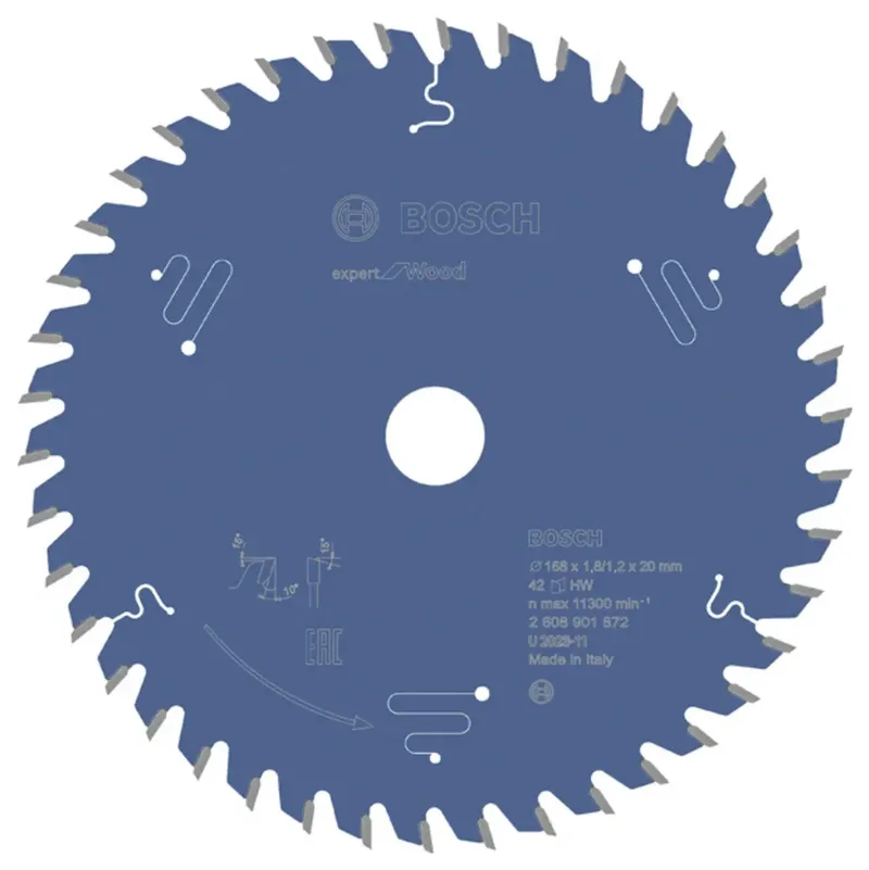 Bosch Accessories 2608901872 2608901872 Lame de scie circulaire 168 x 20 x 1.200 mm Nombre de dents: 42 1 pc(s) de Bosch Professional – image du produit