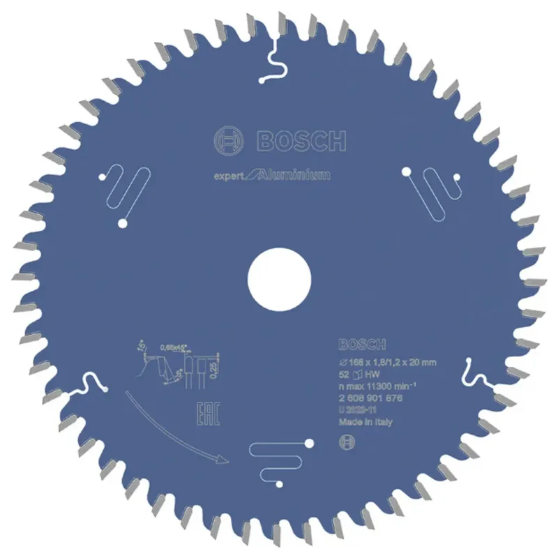 Bosch Accessories 2608901876 2608901876 Lame de scie circulaire 168 x 20 x 1.200 mm Nombre de dents: 52 1 pc(s) de Bosch Professional – image du produit