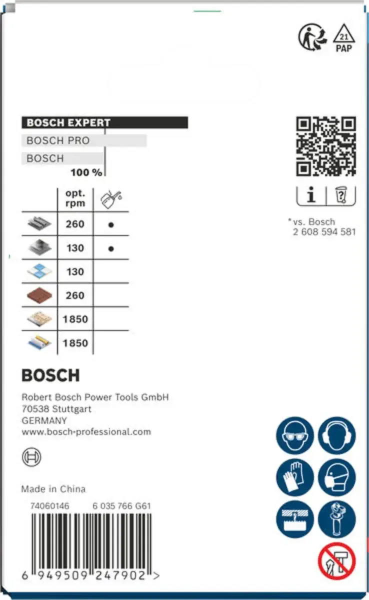 Bosch Accessories 2608901892 2608901892 Scie-cloche 65 mm carbure de tungstène 1 pc(s) de Bosch Professional – image du produit