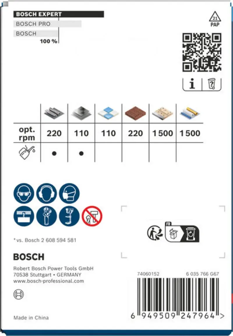 Bosch Accessories 2608901898 2608901898 Scie-cloche 80 mm carbure de tungstène 1 pc(s) de Bosch Professional – image du produit