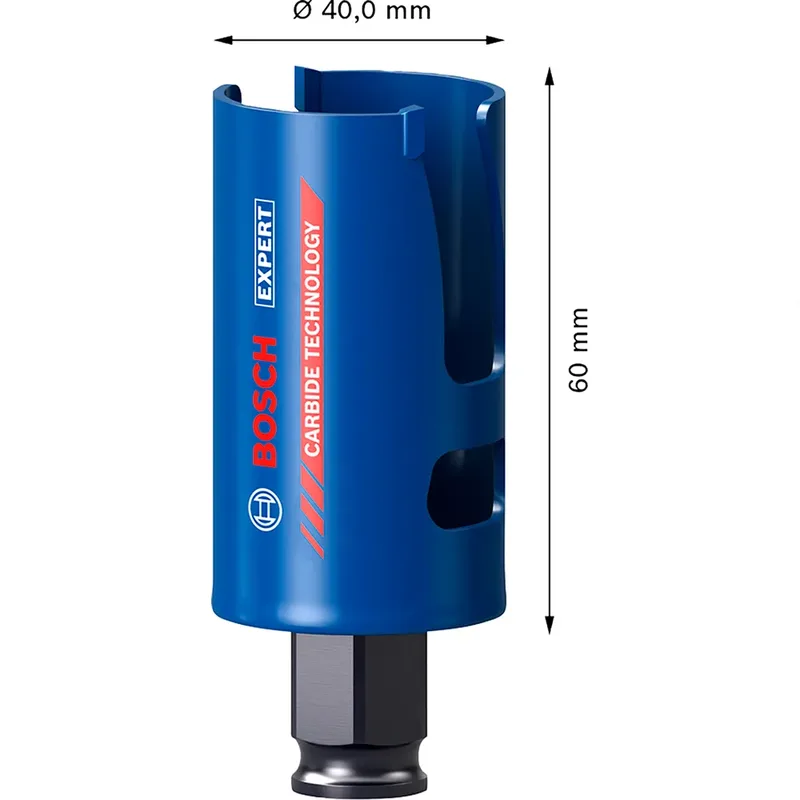 Bosch Accessories 2608901920 2608901920 Scie-cloche 40 mm carbure de tungstène 1 pc(s) de Bosch Professional – image du produit 2 sur 2
