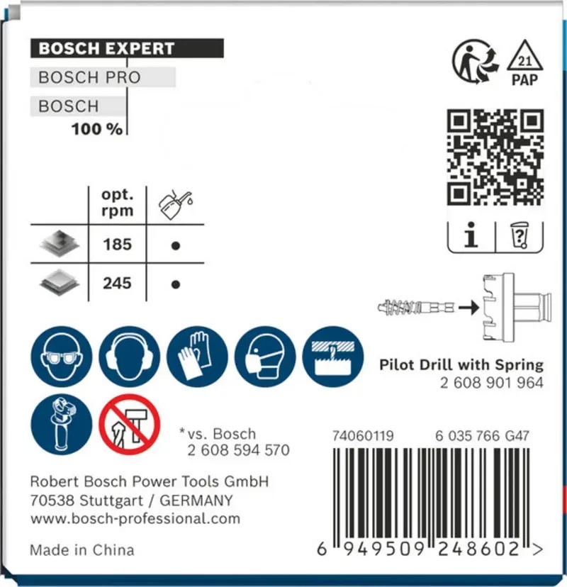 Bosch Accessories 2608901962 2608901962 Scie-cloche 68 mm carbure de tungstène 1 pc(s) de Bosch Professional – image du produit