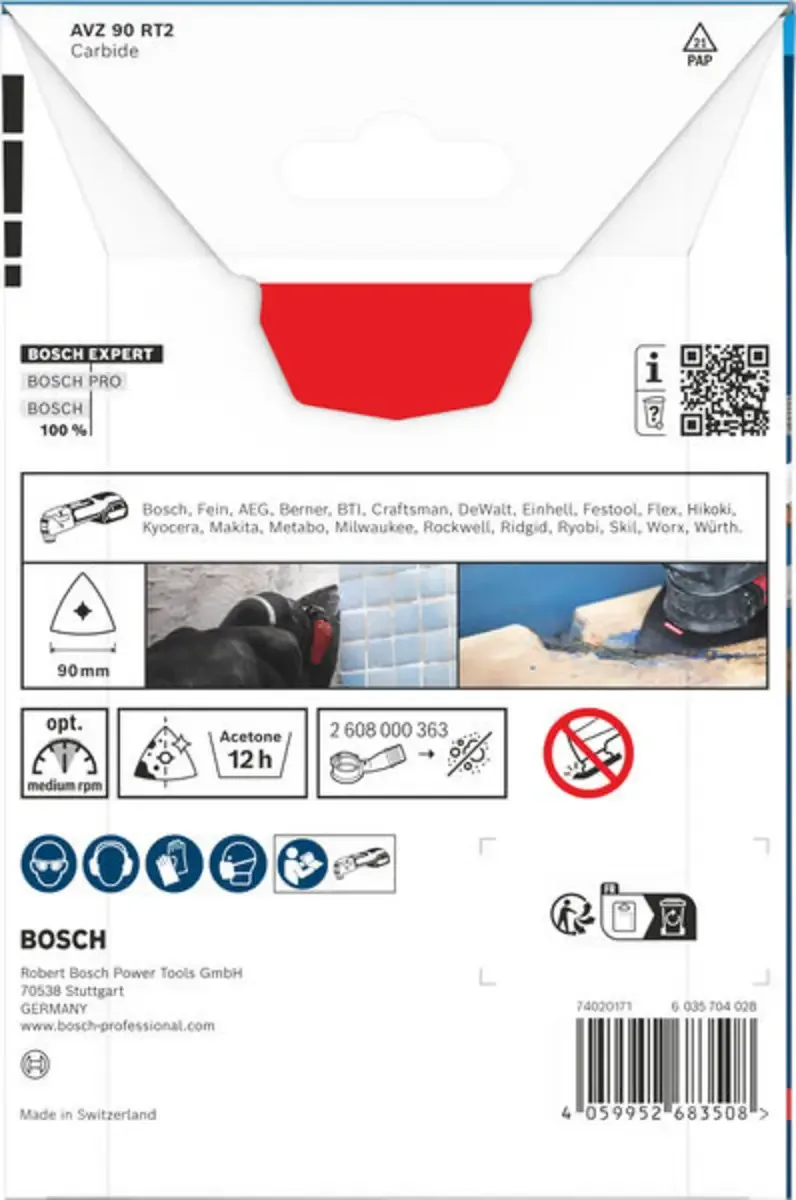 Bosch Accessories 2608902061 2608902061 Carbide-RIFF Multitool-Sägeblätter 1 St. by Bosch Professional – product image