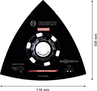 Bosch Accessories 2608902078 2608902078 Schuurschijf Carbide-RIFF 1 stuk(s) by Bosch Professional – product image 2 of 2
