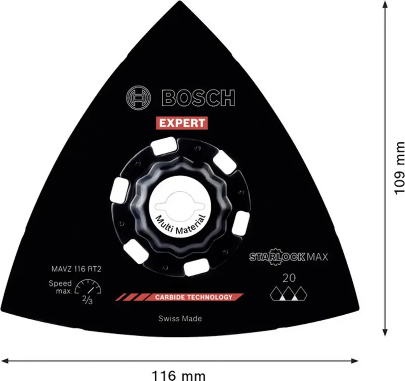 Bosch Accessories 2608902078 2608902078 Schuurschijf Carbide-RIFF 1 stuk(s) by Bosch Professional – product image 2 of 2