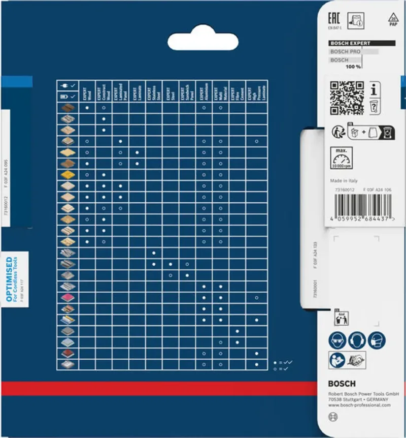Bosch Accessories 2608902116 2608902116 Kreissägeblatt 136 x 20.0 x 1 mm Zähneanzahl: 48 1 St. von Bosch Professional – Produktbild 1 von 2