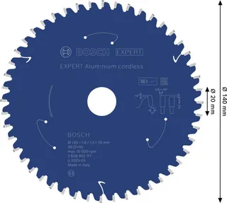 Bosch Accessories 2608902117 2608902117 Kreissägeblatt 140 x 20.0 x 1.3 mm Zähneanzahl: 48 1 St. von Bosch Professional – Produktbild 2 von 2