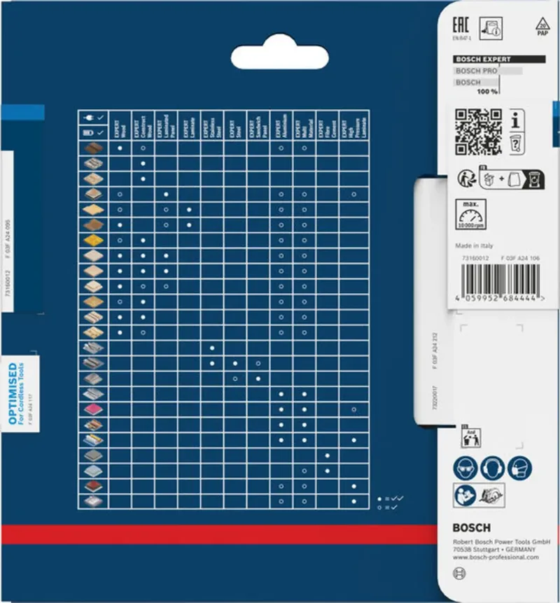 Bosch Accessories 2608902117 2608902117 Kreissägeblatt 140 x 20.0 x 1.3 mm Zähneanzahl: 48 1 St. von Bosch Professional – Produktbild 1 von 2