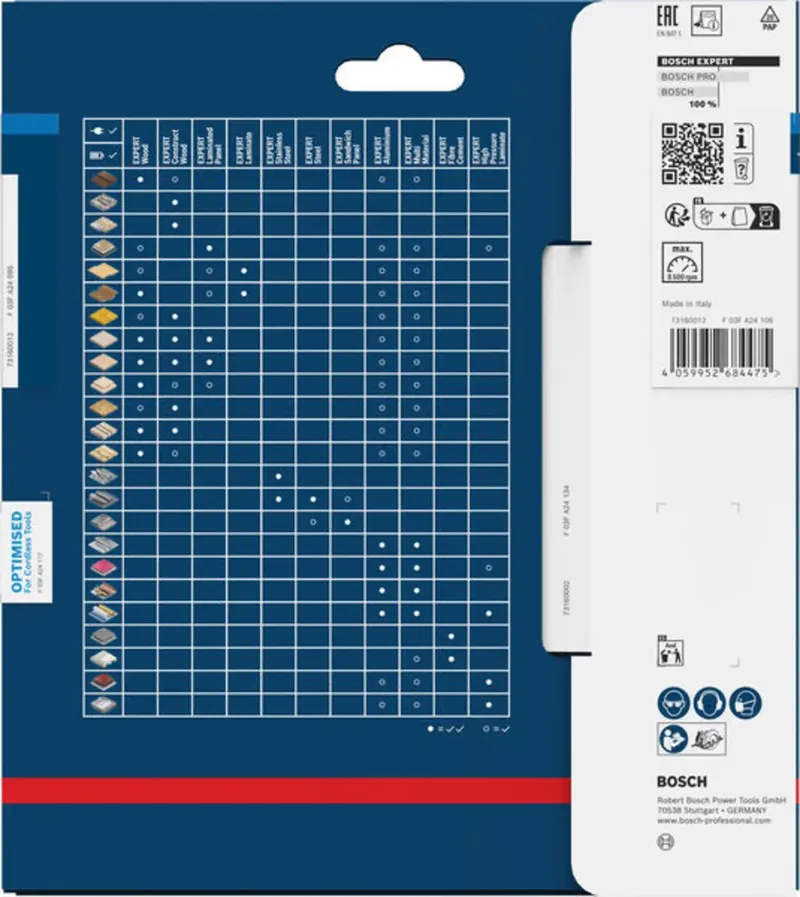 Bosch Accessories 2608902120 2608902120 Lame de scie circulaire 165 x 20.0 x 1.3 mm Nombre de dents: 54 1 pc(s) de Bosch Professional – image du produit