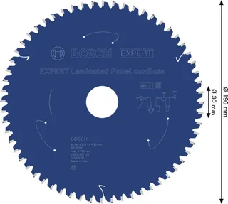 Bosch Accessories 2608902128 2608902128 Kreissägeblatt 190 x 30.0 x 1.4 mm Zähneanzahl: 60 1 St. von Bosch Professional – Produktbild 2 von 2