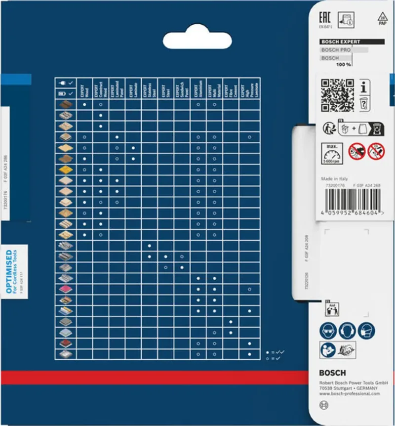 Bosch Accessories 2608902132 2608902132 Kreissägeblatt 136 x 20.0 x 1.2 mm Zähneanzahl: 30 1 St. by Bosch Professional – product image 1 of 2