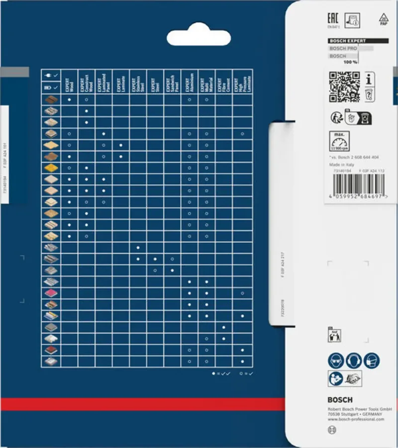 Bosch Accessories 2608902141 2608902141 Kreissägeblatt 160 x 20.0 x 1.2 mm Zähneanzahl: 24 1 St. fra Bosch Professional – produktbillede 1 af 2