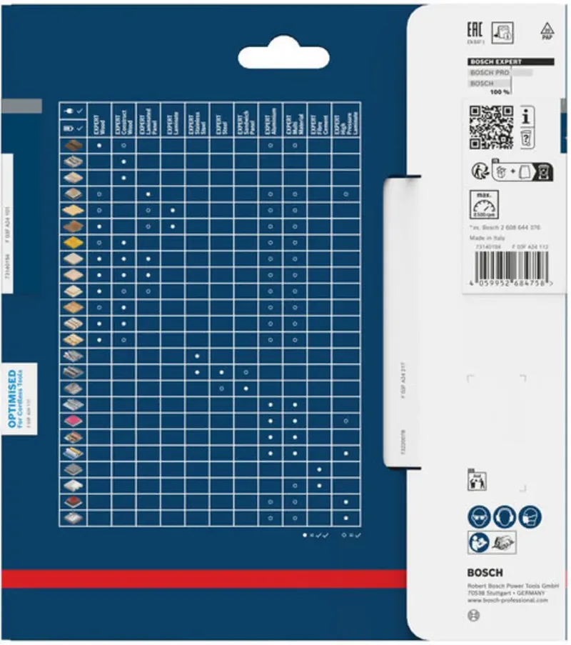 Bosch Accessories 2608902147 2608902147 Kreissägeblatt 160 x 20.0 x 1 mm Zähneanzahl: 48 1 St. von Bosch Professional – Produktbild