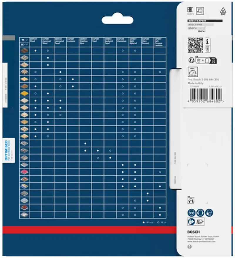 Bosch Accessories 2608902152 2608902152 Lame de scie circulaire 184 x 20.0 x 1 mm Nombre de dents: 24 1 pc(s) de Bosch Professional – image du produit