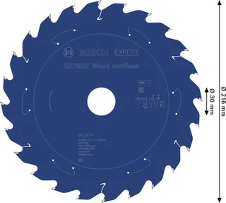 Bosch Accessories 2608902163 2608902163 Kreissägeblatt 216 x 30.0 x 1.4 mm Zähneanzahl: 24 1 St. by Bosch Professional – product image 2 of 2