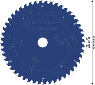 Bosch Accessories 2608902174 2608902174 Lame de scie circulaire 254 x 30.0 x 1.6 mm Nombre de dents: 48 1 pc(s) de Bosch Professional – image du produit 2 sur 2