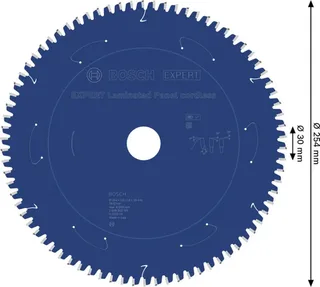 Bosch Accessories 2608902195 2608902195 Lame de scie circulaire 254 x 30.0 x 1.8 mm Nombre de dents: 78 1 pc(s) de Bosch Professional – image du produit 2 sur 2