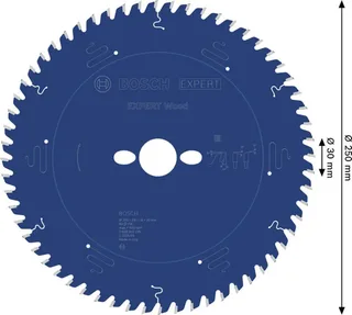 Bosch Accessories 2608902235 2608902235 Kreissägeblatt 250 x 30.0 x 1.8 mm Zähneanzahl: 60 1 St. von Bosch Professional – Produktbild 2 von 2