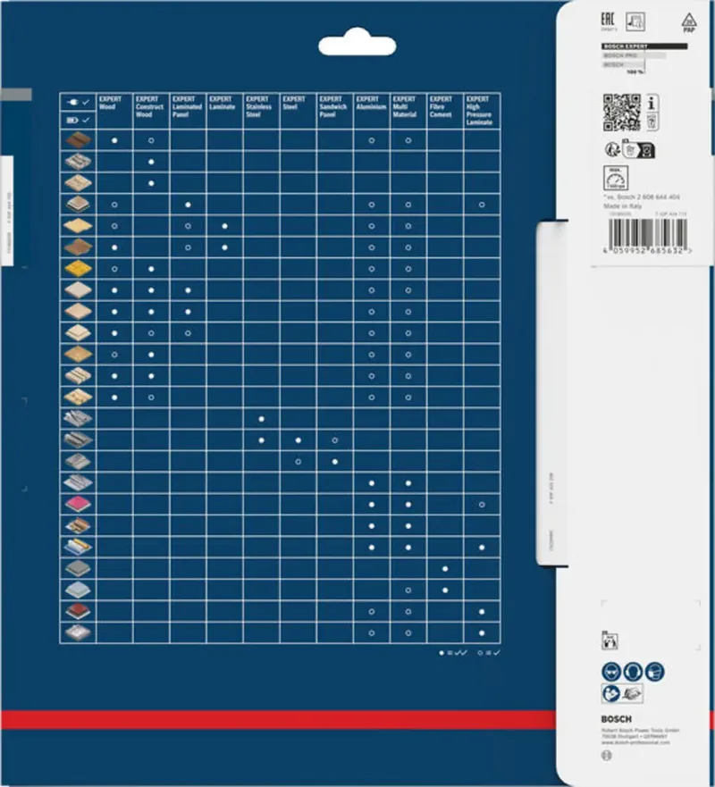 Bosch Accessories 2608902235 2608902235 Kreissägeblatt 250 x 30.0 x 1.8 mm Zähneanzahl: 60 1 St. von Bosch Professional – Produktbild 1 von 2