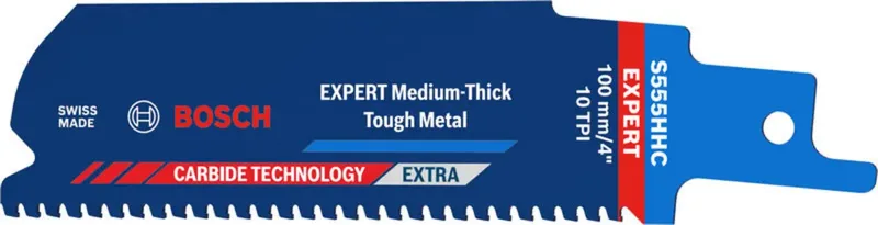 Bosch Accessories 2608902320 EXPERT Medium-Thick Tough Metal S555HHC Säbelsägeblatt, 10-tlg. 10 St. de Bosch Professional – image du produit
