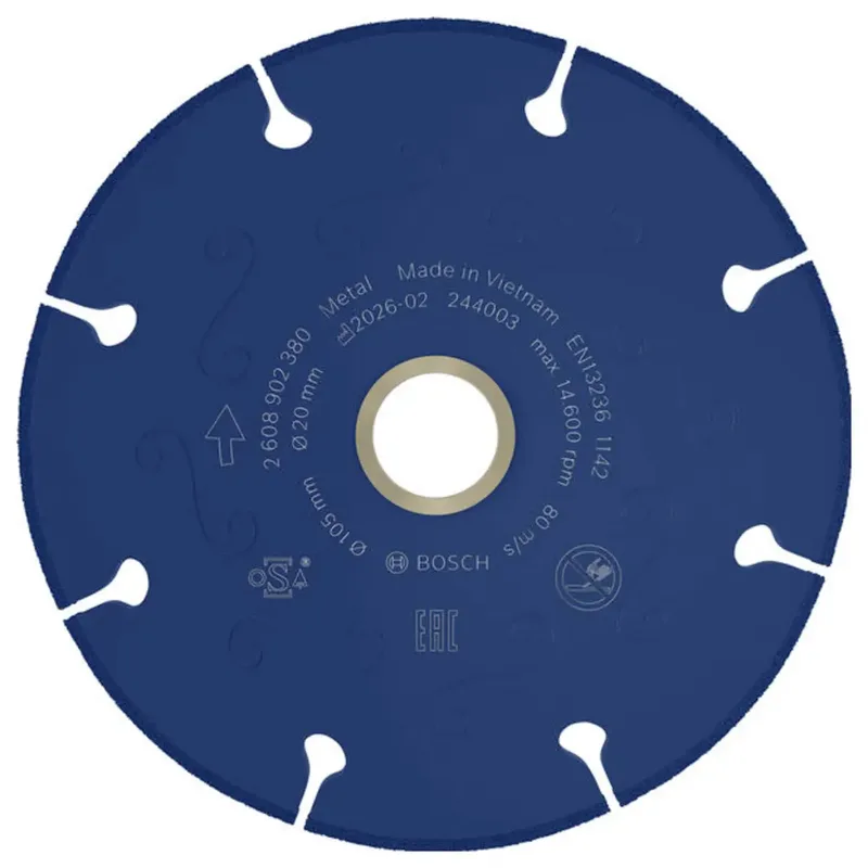 Bosch Accessories 2608902380 2608902380 Diamanttrennscheibe Durchmesser 105 mm Bohrungs-Ø 20 mm Gusseisen, Edelstahl, Stahl, NE-Metalle, Faserverstärkte de Bosch Professional – image du produit 2 sur 2