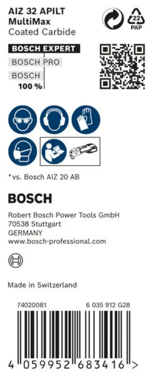 Bosch Accessories 2608902396 2608902396 Multitool Carbide 10 stuk(s) von Bosch Professional – Produktbild 3 von 3