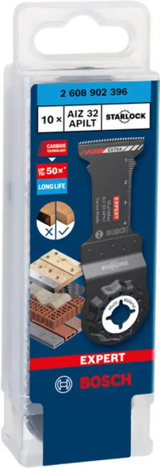 Bosch Accessories 2608902396 2608902396 Multitool Carbide 10 stuk(s) von Bosch Professional – Produktbild 1 von 3