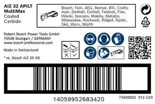 Bosch Accessories 2608902397 2608902397 Multitool Hardmetaal 1 stuk(s) by Bosch Professional – product image 3 of 3