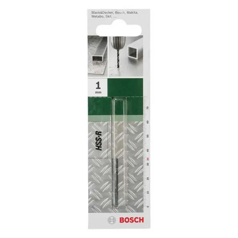 Bosch Accessories 2609255007 HSS Metall-Spiralbohrer 4 mm Gesamtlänge 70 mm rollgewalzt DIN 338 Zylinderschaft 2 St. fra Bosch Professional – produktbillede 2 af 2