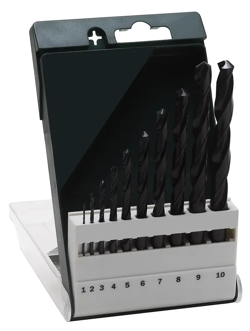 Bosch Accessories 2609255030 HSS Metall-Spiralbohrer-Set 10teilig 1 mm, 2 mm, 3 mm, 4 mm, 5 mm, 6 mm, 7 mm, 8 mm, 9 mm, 10 mm rollgewalzt DIN 338 by Bosch Professional – product image