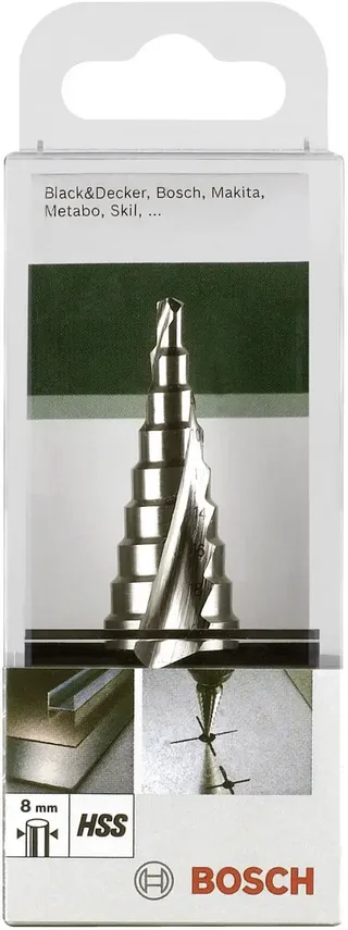 Bosch Accessories 2609255115 HSS Stufenbohrer Gesamtlänge 75 mm 3-Flächenschaft 1 St. de Bosch Professional – image du produit 1 sur 2