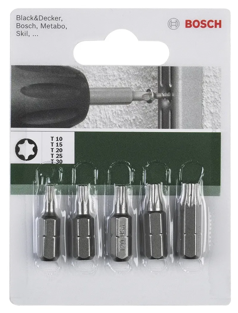 Bosch Accessories 2609255970 TX-Bit Antrieb: 1/4 (6.3 mm) Abtrieb: TX 25 mm de Bosch Professional – image du produit