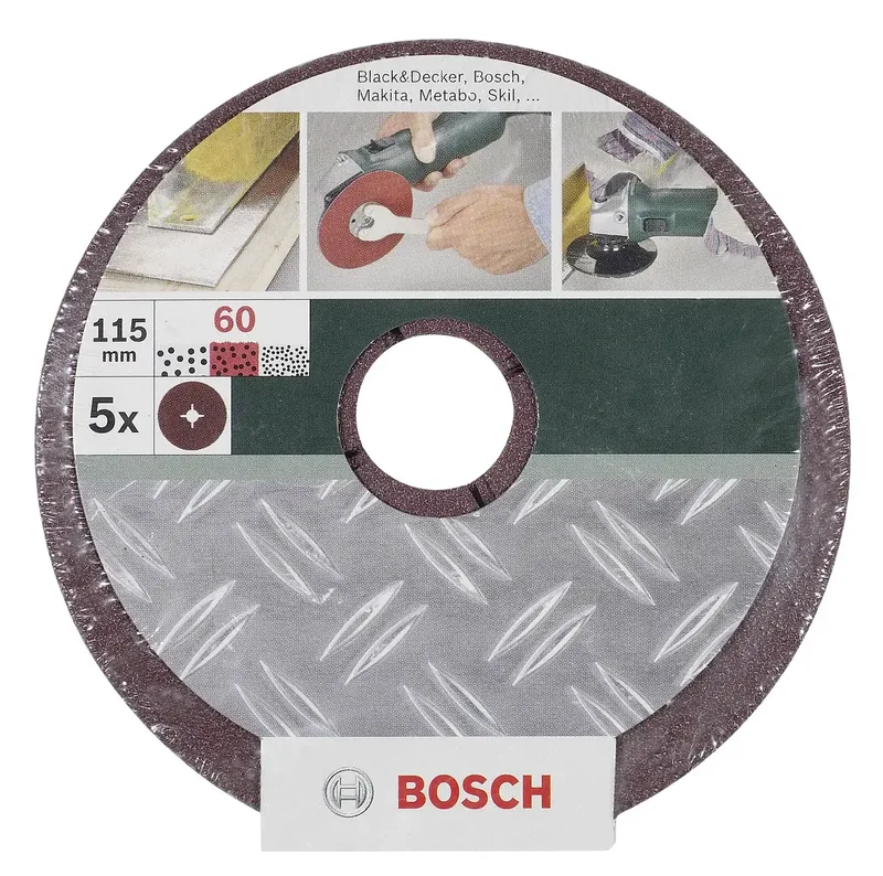 Bosch Accessories 2609256248 Schleifpapier für Schleifteller Körnung (num) 36, 60, 100 (Ø) 115 mm 1 Set von Bosch Professional – Produktbild