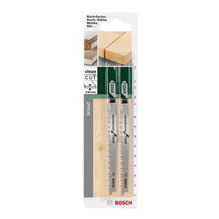 Bosch Accessories 2609256727 Stichsägeblatt HCS, T 234 X Progressor for Wood 2 St. de Bosch Professional – image du produit 2 sur 2