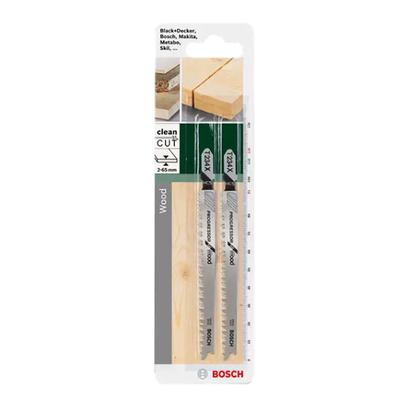 Bosch Accessories 2609256727 Stichsägeblatt HCS, T 234 X Progressor for Wood 2 St. de Bosch Professional – image du produit 2 sur 2